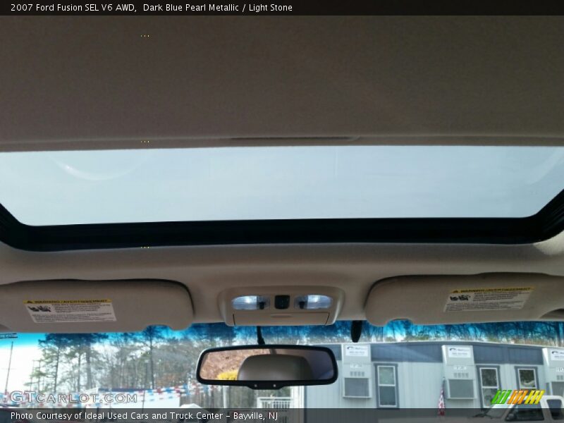 Dark Blue Pearl Metallic / Light Stone 2007 Ford Fusion SEL V6 AWD