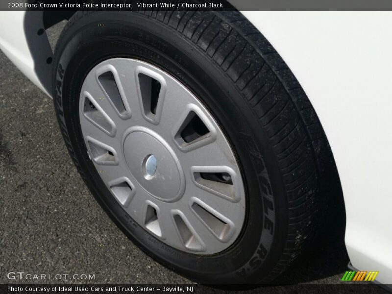 Vibrant White / Charcoal Black 2008 Ford Crown Victoria Police Interceptor