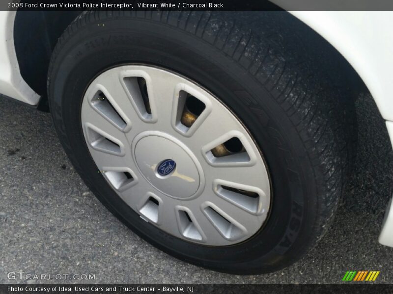 Vibrant White / Charcoal Black 2008 Ford Crown Victoria Police Interceptor