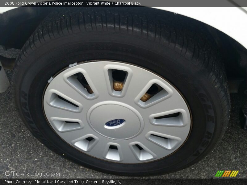 Vibrant White / Charcoal Black 2008 Ford Crown Victoria Police Interceptor