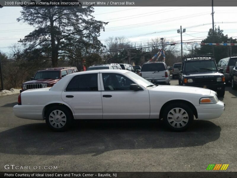 Vibrant White / Charcoal Black 2008 Ford Crown Victoria Police Interceptor