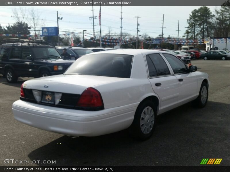 Vibrant White / Charcoal Black 2008 Ford Crown Victoria Police Interceptor