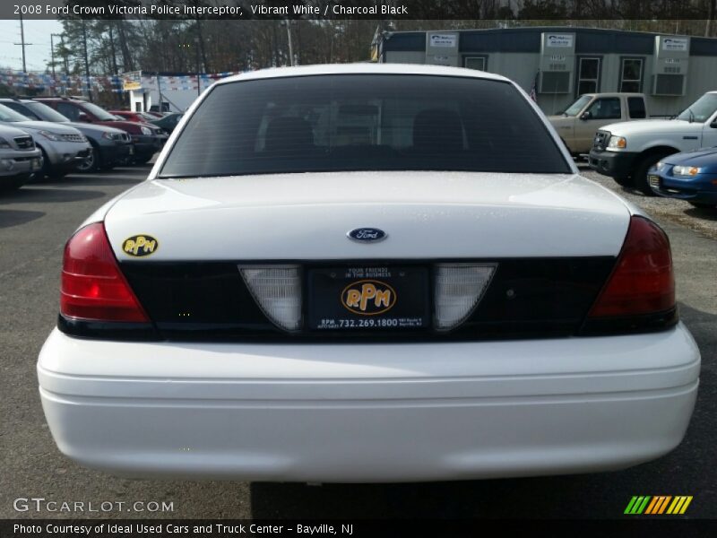 Vibrant White / Charcoal Black 2008 Ford Crown Victoria Police Interceptor