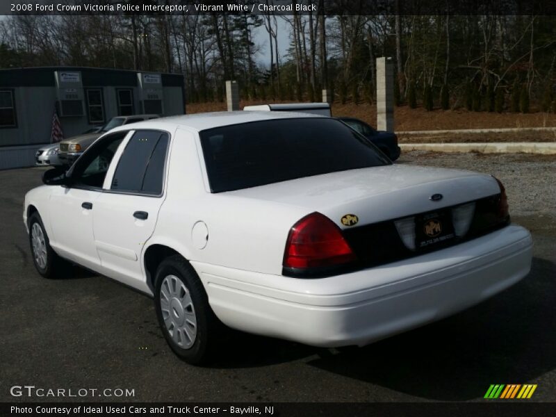 Vibrant White / Charcoal Black 2008 Ford Crown Victoria Police Interceptor