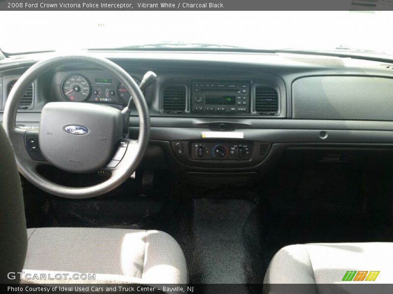 Vibrant White / Charcoal Black 2008 Ford Crown Victoria Police Interceptor
