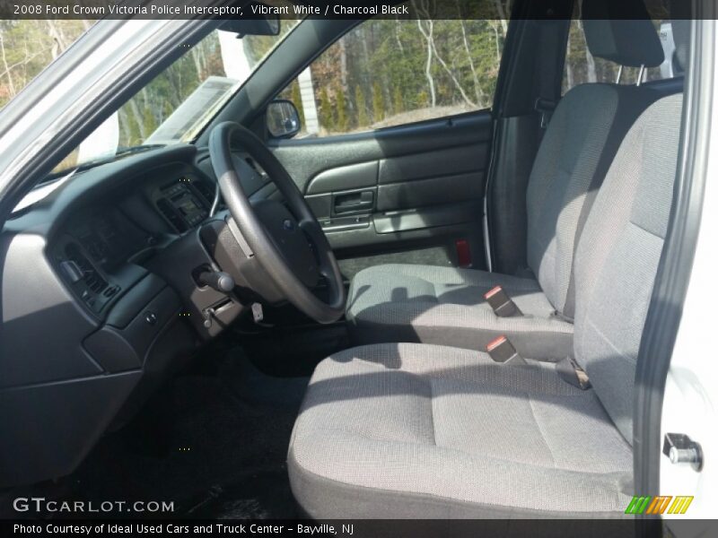 Vibrant White / Charcoal Black 2008 Ford Crown Victoria Police Interceptor