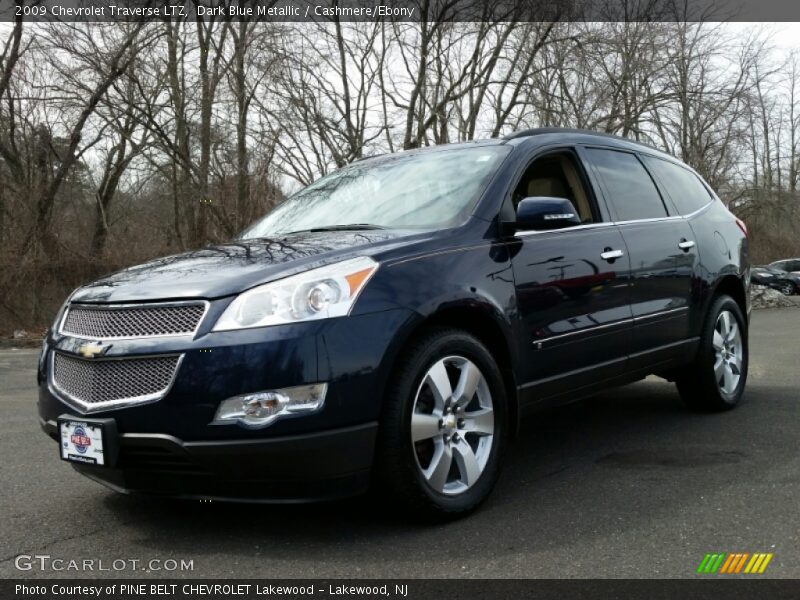 Dark Blue Metallic / Cashmere/Ebony 2009 Chevrolet Traverse LTZ