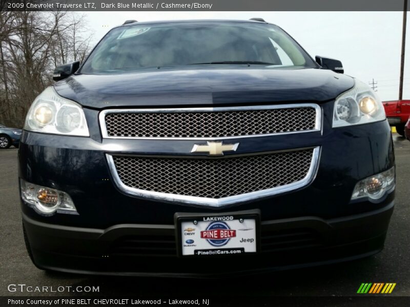 Dark Blue Metallic / Cashmere/Ebony 2009 Chevrolet Traverse LTZ