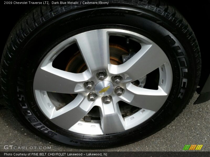 Dark Blue Metallic / Cashmere/Ebony 2009 Chevrolet Traverse LTZ