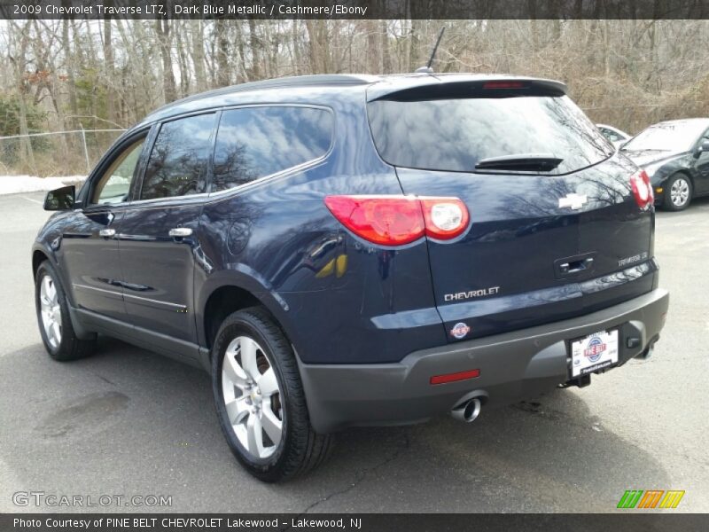 Dark Blue Metallic / Cashmere/Ebony 2009 Chevrolet Traverse LTZ