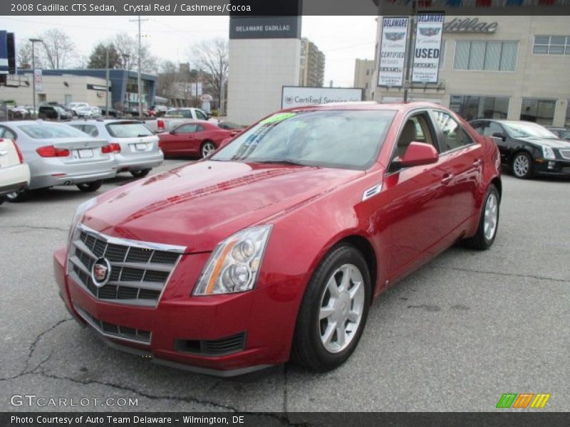 Crystal Red / Cashmere/Cocoa 2008 Cadillac CTS Sedan