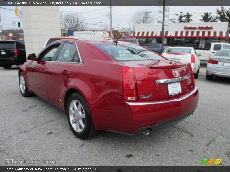 Crystal Red / Cashmere/Cocoa 2008 Cadillac CTS Sedan