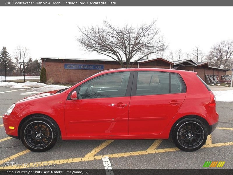 Tornado Red / Anthracite Black 2008 Volkswagen Rabbit 4 Door