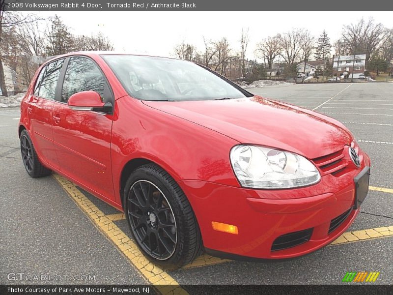 Tornado Red / Anthracite Black 2008 Volkswagen Rabbit 4 Door