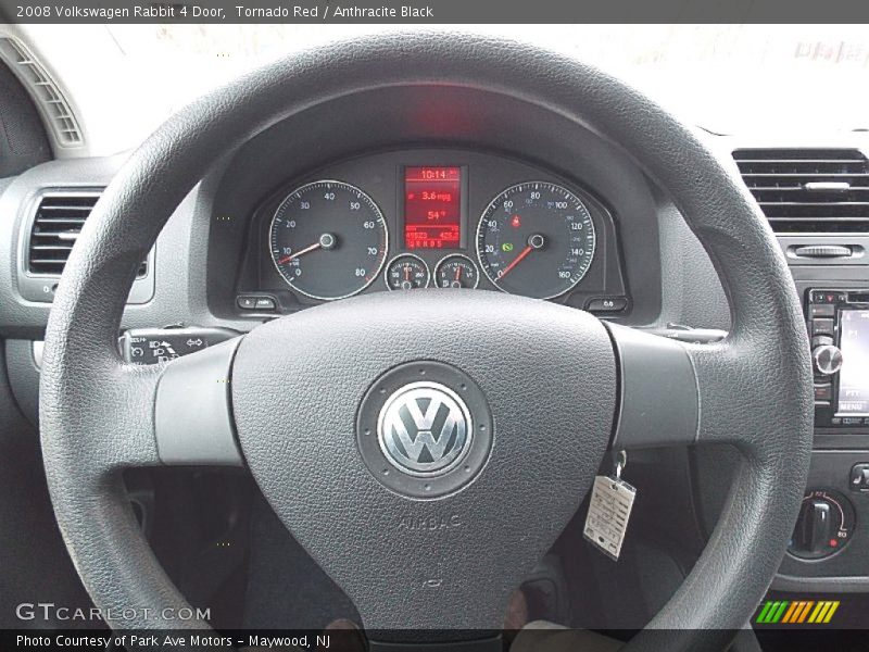 Tornado Red / Anthracite Black 2008 Volkswagen Rabbit 4 Door