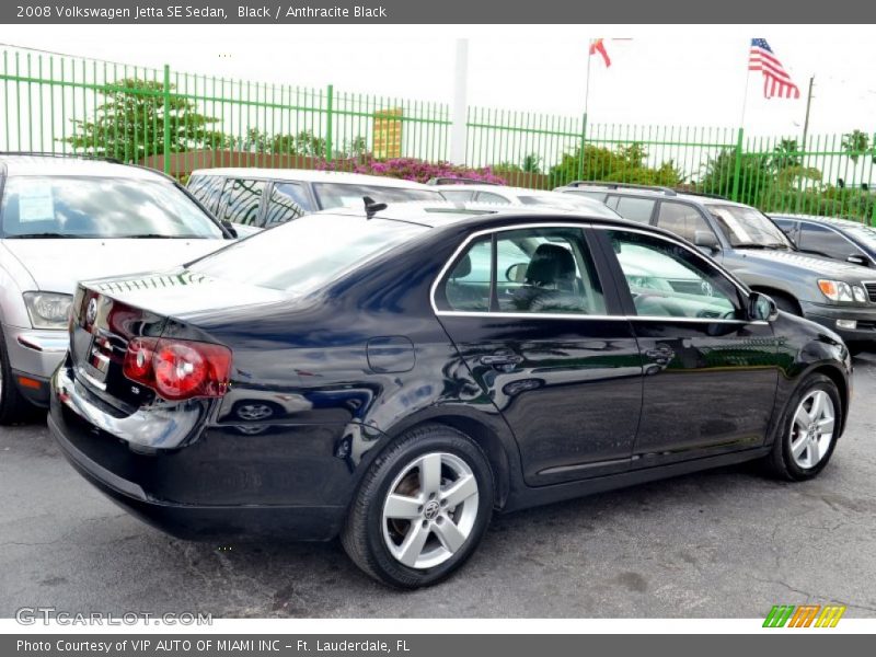 Black / Anthracite Black 2008 Volkswagen Jetta SE Sedan