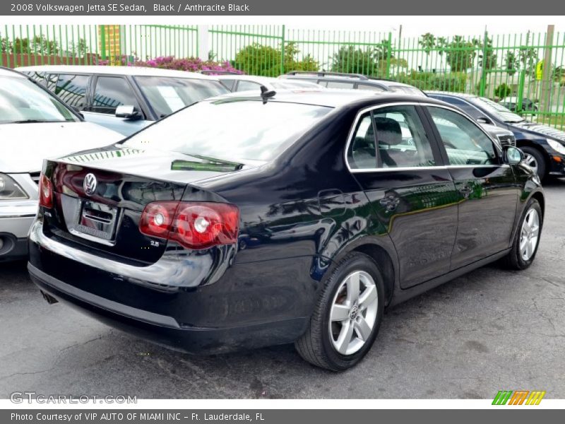 Black / Anthracite Black 2008 Volkswagen Jetta SE Sedan