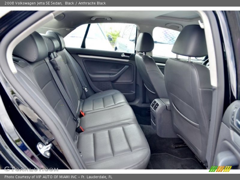 Rear Seat of 2008 Jetta SE Sedan