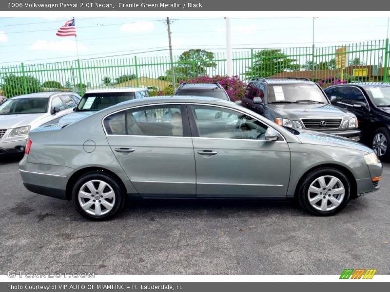 Granite Green Metallic / Black 2006 Volkswagen Passat 2.0T Sedan