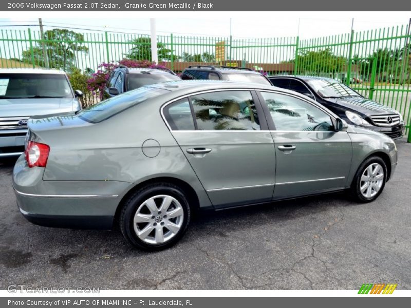 Granite Green Metallic / Black 2006 Volkswagen Passat 2.0T Sedan