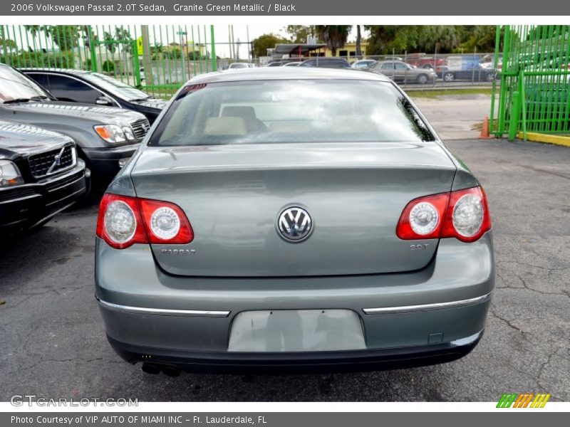 Granite Green Metallic / Black 2006 Volkswagen Passat 2.0T Sedan