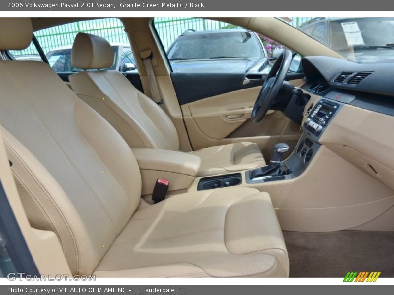 Granite Green Metallic / Black 2006 Volkswagen Passat 2.0T Sedan