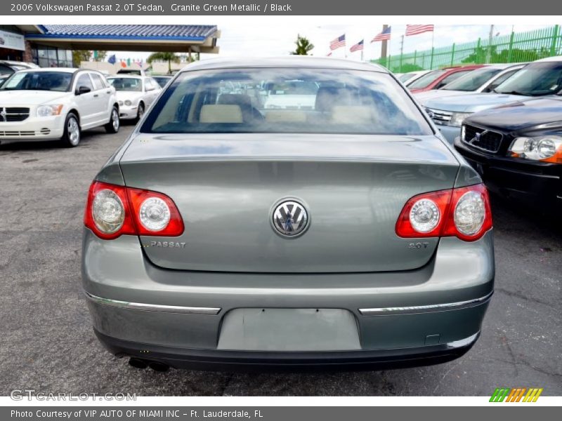Granite Green Metallic / Black 2006 Volkswagen Passat 2.0T Sedan