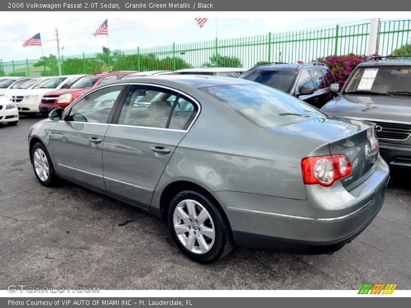Granite Green Metallic / Black 2006 Volkswagen Passat 2.0T Sedan