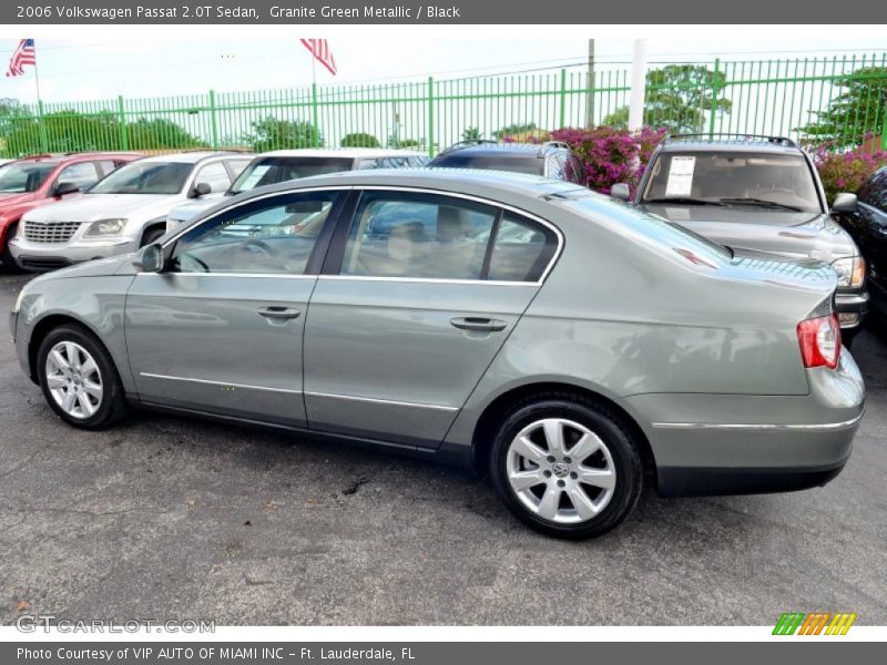 Granite Green Metallic / Black 2006 Volkswagen Passat 2.0T Sedan