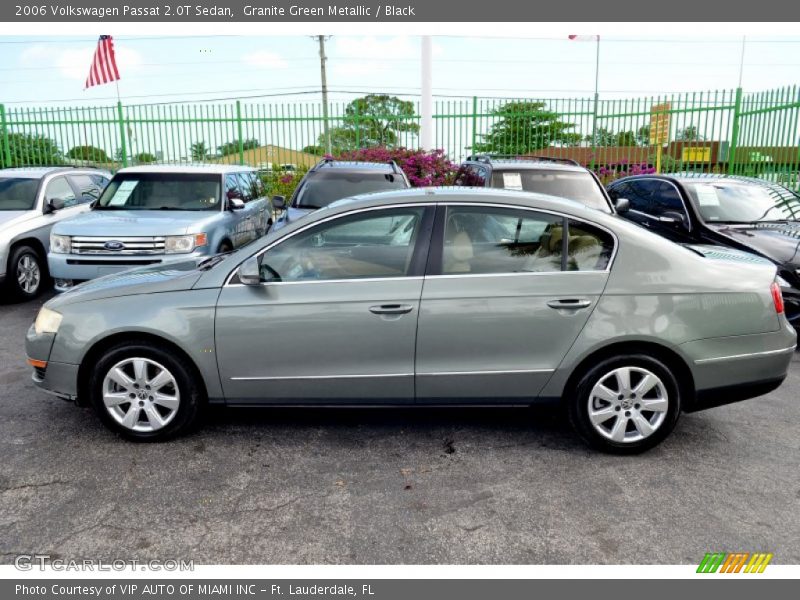 Granite Green Metallic / Black 2006 Volkswagen Passat 2.0T Sedan