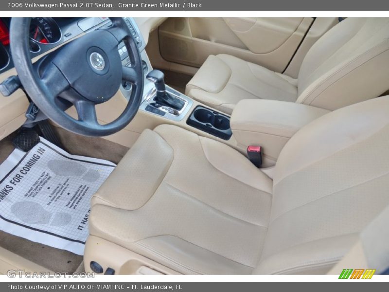 Granite Green Metallic / Black 2006 Volkswagen Passat 2.0T Sedan