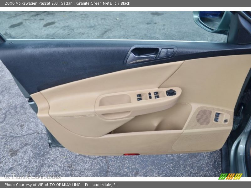 Granite Green Metallic / Black 2006 Volkswagen Passat 2.0T Sedan