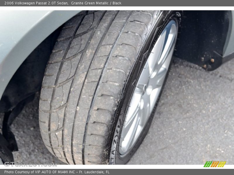 Granite Green Metallic / Black 2006 Volkswagen Passat 2.0T Sedan