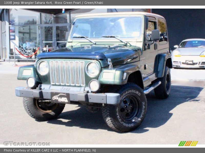 Moss Green Pearl / Green/Khaki 1998 Jeep Wrangler Sahara 4x4