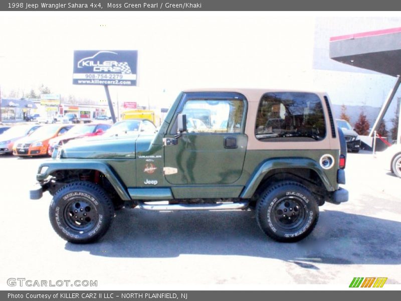 Moss Green Pearl / Green/Khaki 1998 Jeep Wrangler Sahara 4x4