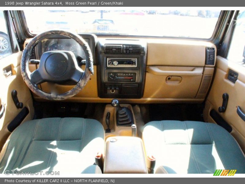 Moss Green Pearl / Green/Khaki 1998 Jeep Wrangler Sahara 4x4