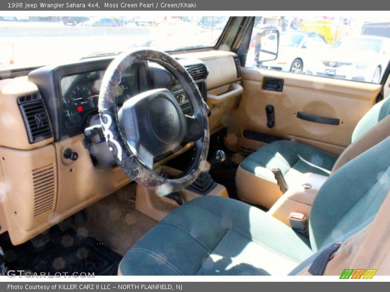 Moss Green Pearl / Green/Khaki 1998 Jeep Wrangler Sahara 4x4