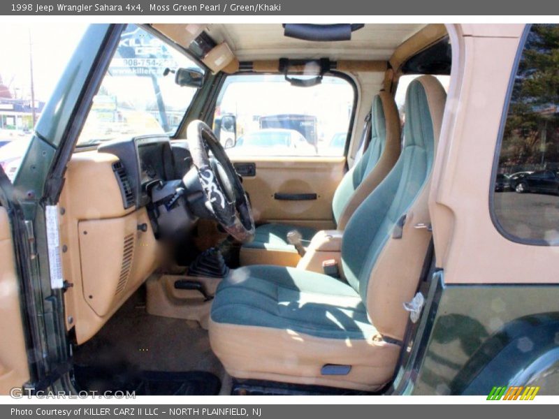 Moss Green Pearl / Green/Khaki 1998 Jeep Wrangler Sahara 4x4