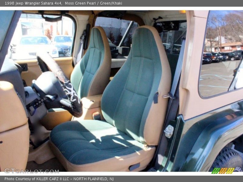 Moss Green Pearl / Green/Khaki 1998 Jeep Wrangler Sahara 4x4