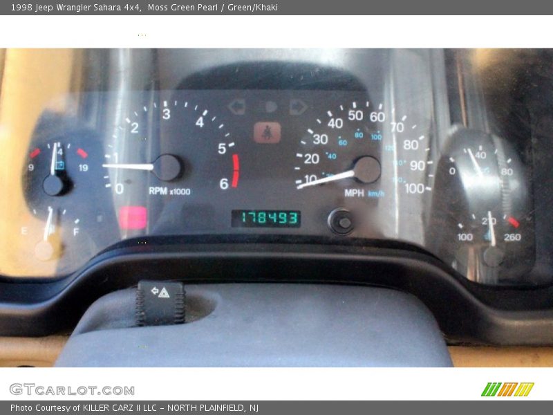 Moss Green Pearl / Green/Khaki 1998 Jeep Wrangler Sahara 4x4