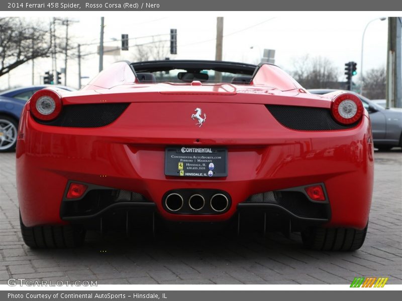 Rosso Corsa (Red) / Nero 2014 Ferrari 458 Spider