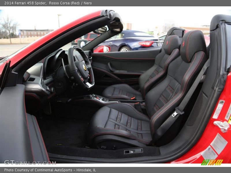 Front Seat of 2014 458 Spider