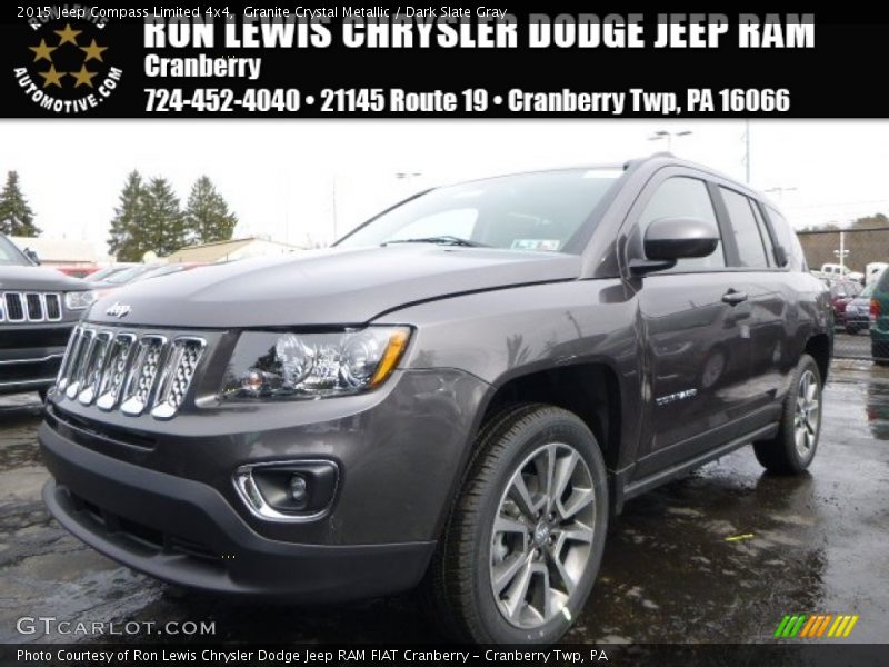 Granite Crystal Metallic / Dark Slate Gray 2015 Jeep Compass Limited 4x4