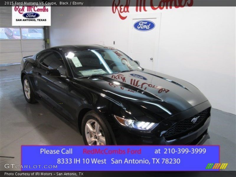 Black / Ebony 2015 Ford Mustang V6 Coupe