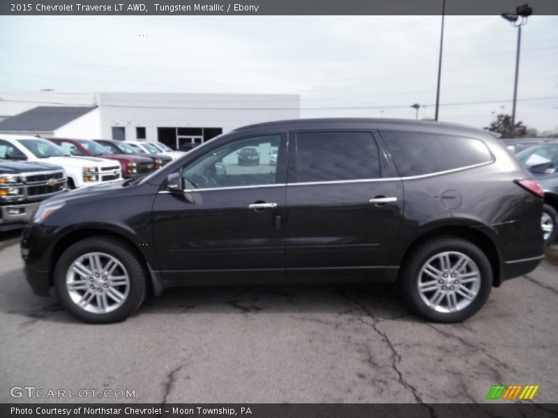 Tungsten Metallic / Ebony 2015 Chevrolet Traverse LT AWD