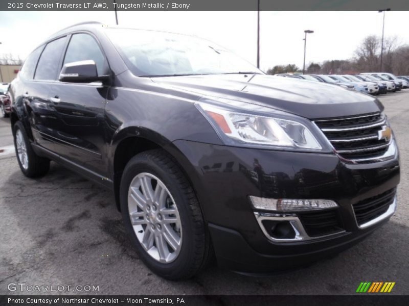 Tungsten Metallic / Ebony 2015 Chevrolet Traverse LT AWD