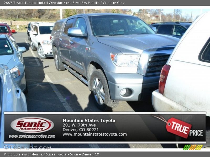 Silver Sky Metallic / Graphite Gray 2007 Toyota Tundra Limited CrewMax 4x4