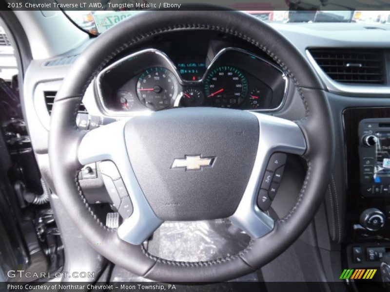Tungsten Metallic / Ebony 2015 Chevrolet Traverse LT AWD