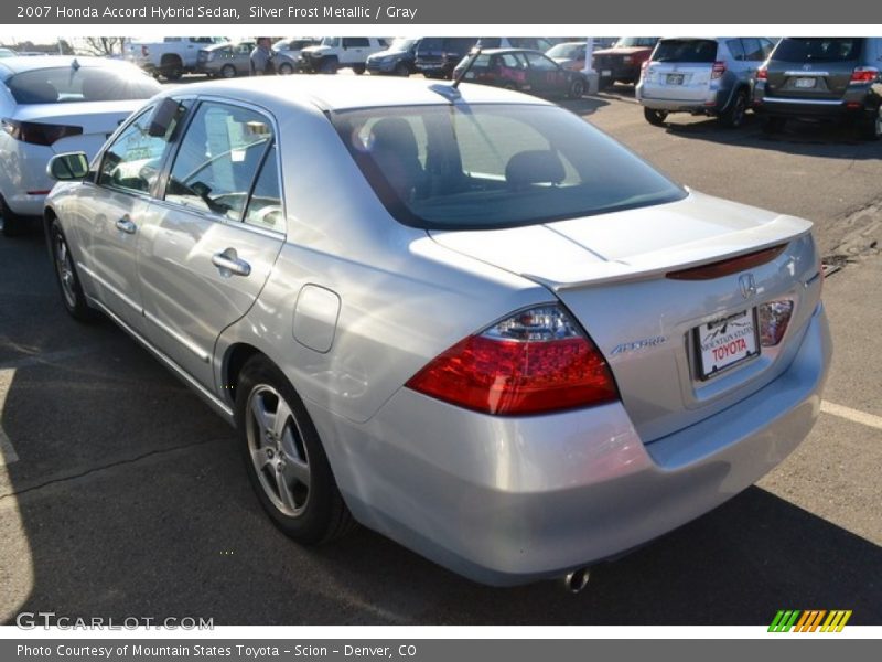 Silver Frost Metallic / Gray 2007 Honda Accord Hybrid Sedan