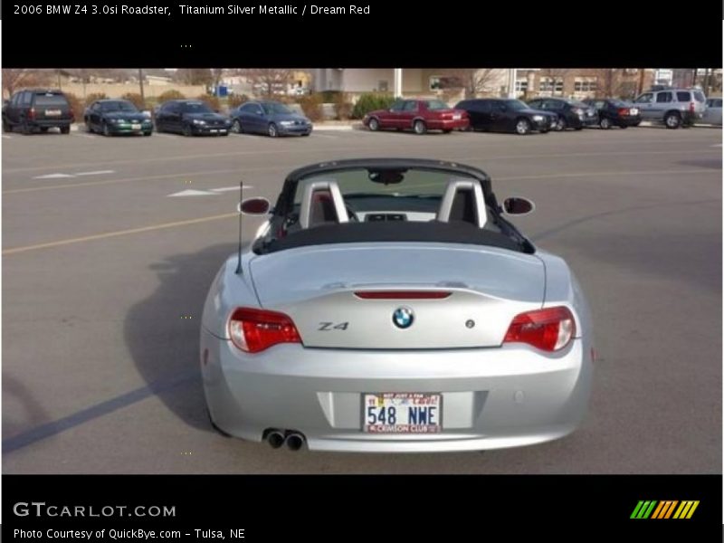 Titanium Silver Metallic / Dream Red 2006 BMW Z4 3.0si Roadster